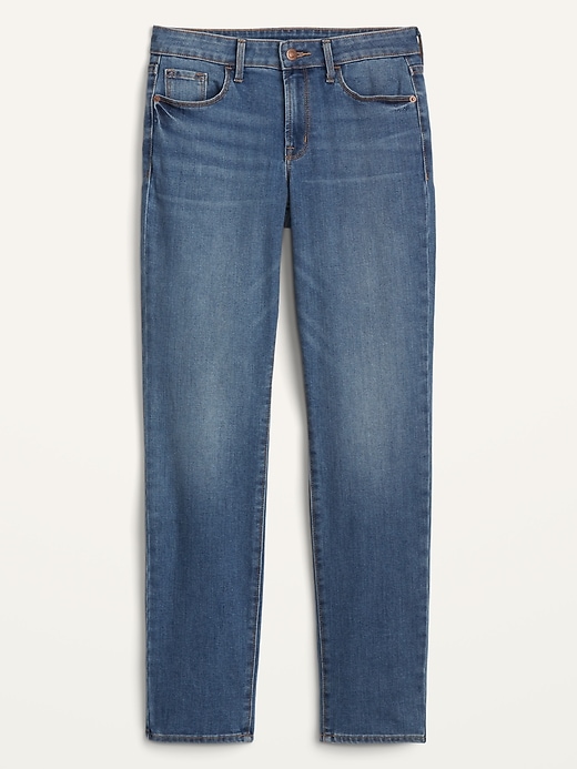 Image number 4 showing, Mid-Rise Power Slim Straight Jeans