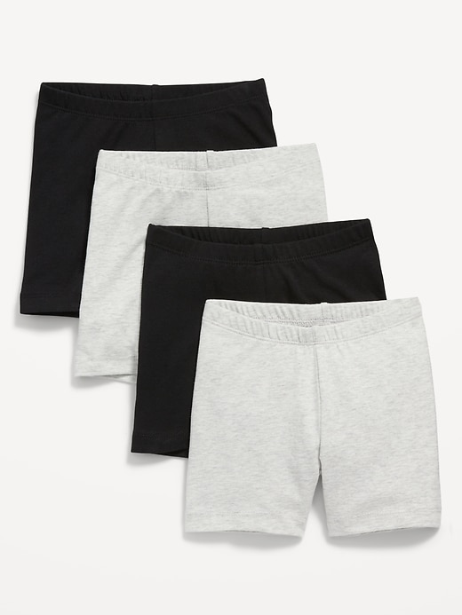 View large product image 1 of 2. Jersey Biker Shorts 4-Pack for Toddler Girls