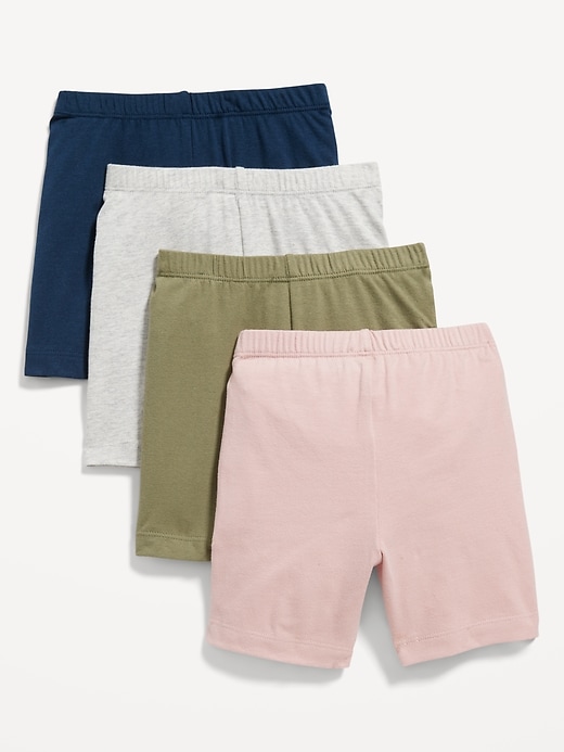 View large product image 2 of 2. Jersey Biker Shorts 4-Pack for Toddler Girls