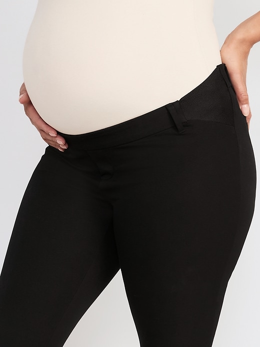 L'image numéro 5 présente Pantalon de maternité Pixie, longueur à la cheville, à panneau latéral