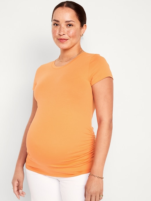 L'image numéro 1 présente T-shirt ras du cou de Maternité