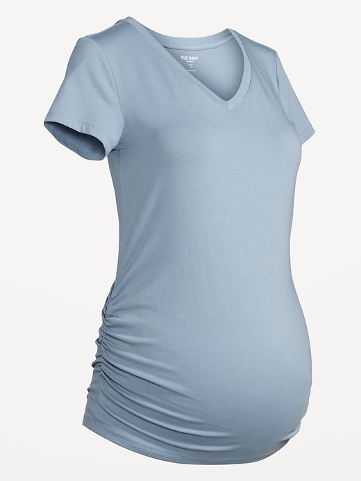 Image number 8 showing, Maternity V-Neck T-Shirt