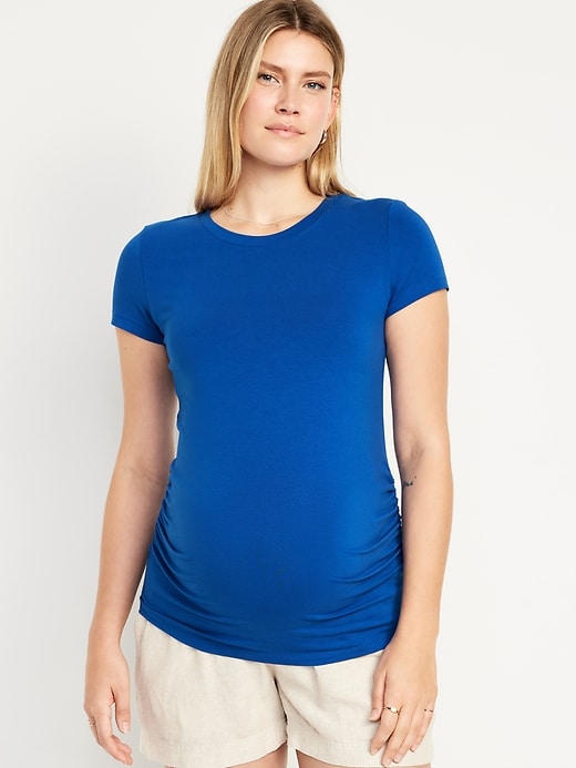 L'image numéro 1 présente T-shirt ras du cou de Maternité